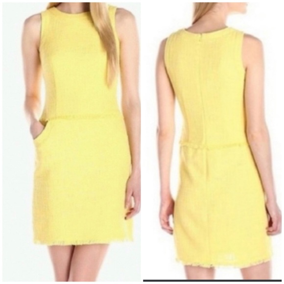 Calvin Klein yellow dress with pockets - Picture 1 of 10